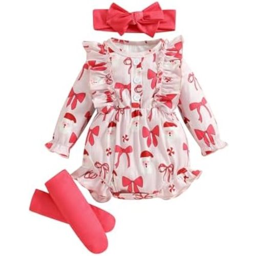 Newborn Baby Halloween Outfit Girl Pumpkin Ghost Onesie Bubble Romper Infant Long Sleeve Top Fall Winter Clothes