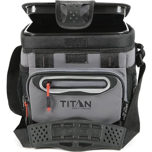 Arctic Zone Titan Deep Freeze Cooler - Zipperless Hardbody Cooler - Small & Large Capacity- Beach & Camping Cooler - Deep Freeze Insulation, HardBody Liner, and SmartShelf