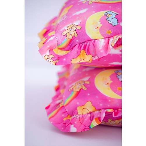 Care Bears Baby™ pink stars ruffle zipper pillowcase set