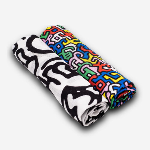 Etta Loves x Keith Haring XL Sensory Muslin Square