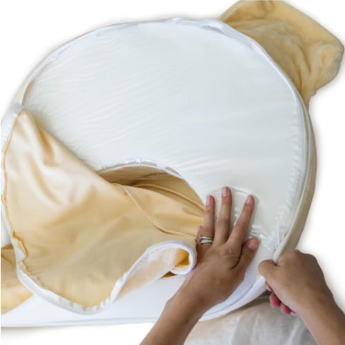 My Brest Friend Original and Deluxe Inner Core Cover Accessory for Baby-Added Nursing Pillow Protection, Clear