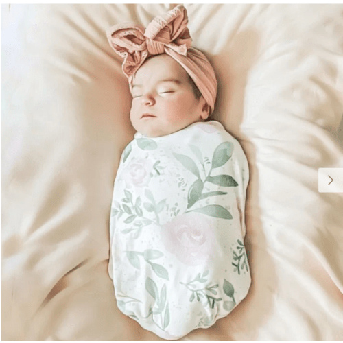 COCOON SWADDLE- Blushing Eucalyptus - Small