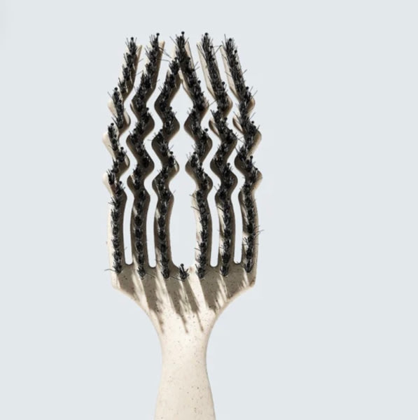 Curved Flex Detangler, White