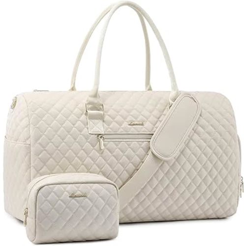 LOVEVOOK Travel Duffle Bag, Weekender Bag for Women with Toiletry Bag, Carry on Overnight Bag with Shoe Compartment, Gym Duffel Bag with Wet Pocket, Mommy Hospital Bags for Labor and Delivery