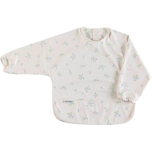 Loulou Lollipop Long Sleeve Mess Free Waterproof Bibs, for baby boys and girls 6-36 Months, Machine Washable, Travel Friendly