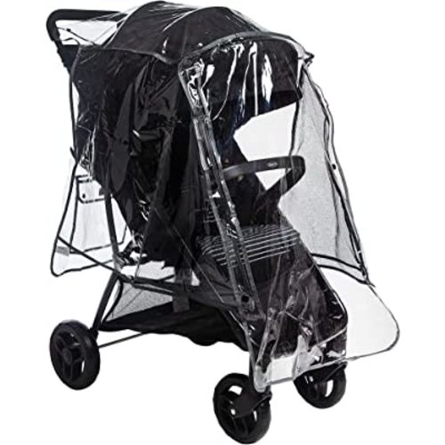 Graco Universal Baby Stroller Plastic Rain Cover & Weather Shield, Lightweight Waterproof Weathershield, Clear Vinyl Infant Car Seat Carriage Umbrella, Winter Snow Wind Protection Travel Accessories