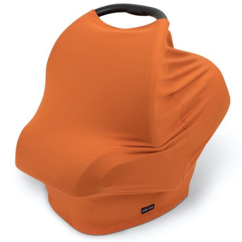 Simka Rose | 6-in-1 Baby Nursing Cover & Car Seat Canopy | Breathable, Washable & Stretchy | For Infant Boy, Girl or Gift | 36” x 40” | Rust