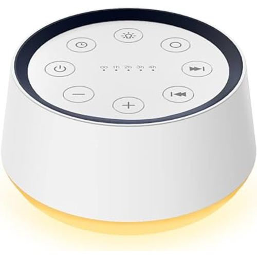BrownNoise Sound Machine with 30 Soothing Sounds 12 Colors Night Light White Noise Machine for Adults Baby Kids Sleep Machines Memory Function 36 Volume Levels 5 Timers for Home Office Travel