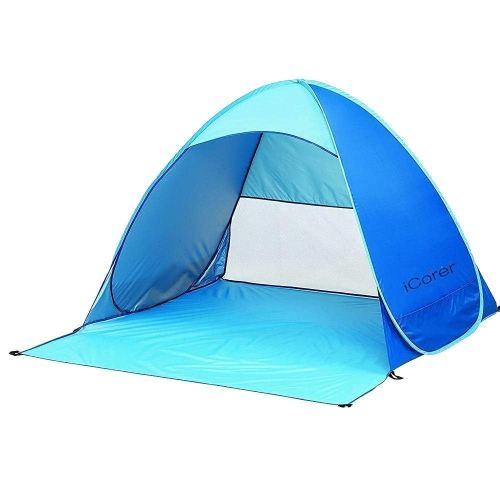 Automatic Pop Up Instant Portable Outdoors Quick Cabana Beach Tent Sun Shelter