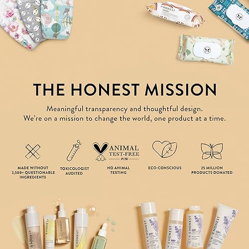 The Honest Company Clean Conscious Multi-Use Wipes | Hypoallergenic + Unscented for Sensitive Skin | Over 99% Water, Compostable, Plant Based, Baby Wipes | Geo Mood, 576 Count