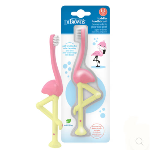 Dr. Brown’s™ Toddler Toothbrush, Flamingo, 1-Pack