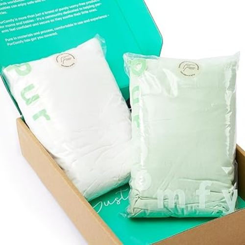 Supersoft Crib Sheets 2-Pack, Premium Bamboo Viscose Stretchy Fitted Crib Sheet, Hypoallergenic Breathable Crib Sheets Boy Girl, Neutral Baby Crib Mattress Sheet, 9'' Extra Deep Pocket