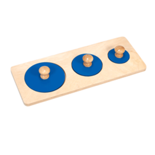 Montessori Materials: Three Piece Circle Puzzle
