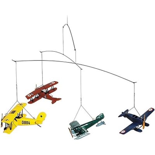 Hanging Airplane Mobile - Flight Mobile by Authentic Models, Ceiling and Nursery Decor for All Ages, Large Educational Decoration for Boys, Girls, and Aviation Enthusiasts
