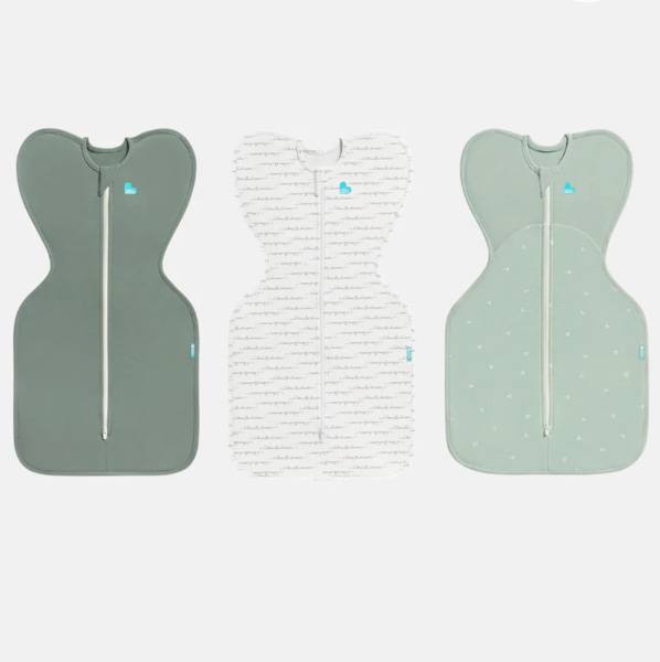Swaddle Up Starter Bundle| 1.5 TOG | Deep Olive | White Dreamer | Olive Twigs