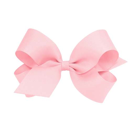Classic Grosgrain Hair Bow - Light Pink Large