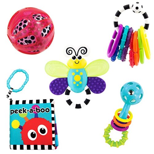 Sassy Baby's Sensory Toys Box Set (4 Toys)