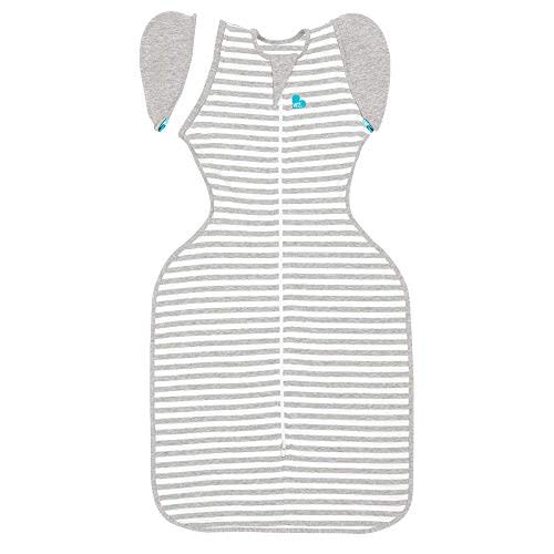 Love To Dream Swaddle UP Transition Bag, Gray, Extra Large, 24-31 lbs., Patented Zip-Off Wings, Gently Help Baby Safely Transition from Being swaddled to arms Free Before Rolling Over