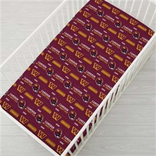 NFL Washington Football Team Personalized Crib Sheet