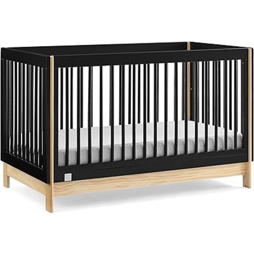 GAP babyGap Tate 4-in-1 Convertible Crib - Greenguard Gold Certified, Ebony/Natural