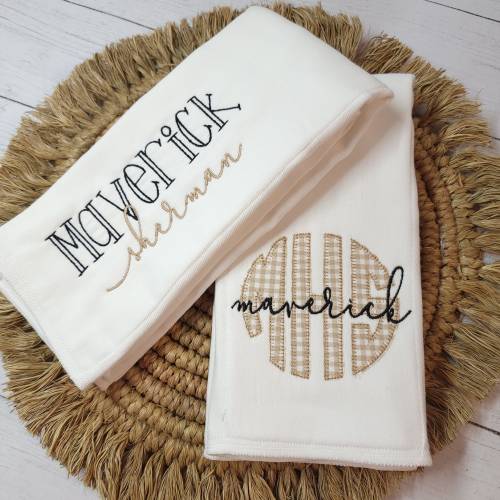 Burp cloth set, personalized burp cloth set, monogram burp cloth set, boy baby gift, baby shower gift