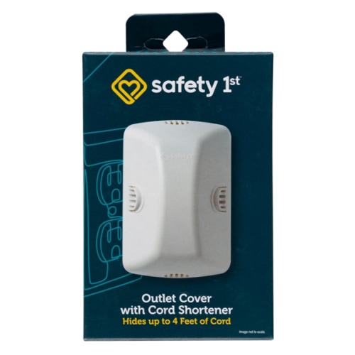 Safety 1st Outlet Cover with Cord Shortener for Baby Proofing
