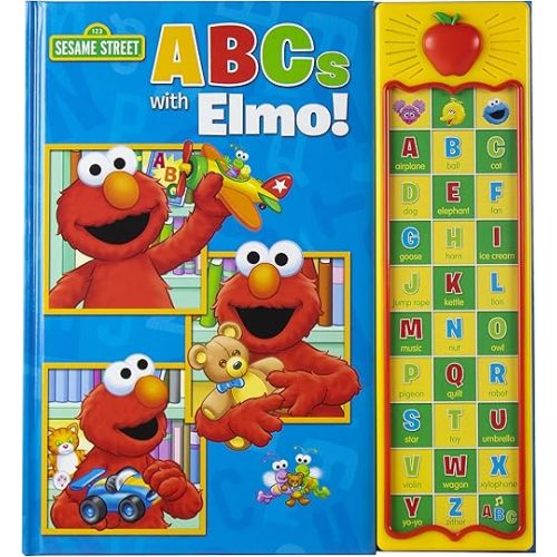 Sesame Street - ABCs with Elmo! 30 Button Sound Book – Great for Learning First Words and the Alphabet - PI Kids Hardcover – Sound Book, May 28, 2019