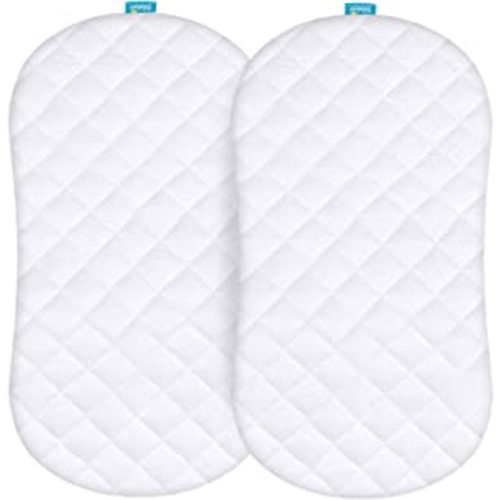 Amazon.com: Waterproof Bassinet Mattress Pad Cover Compatible with Halo Bassinet Swivel, Glide, Premiere & Luxe Series Sleeper(18"×30"), 2 Pack, Ultra Soft Viscose Made from Bamboo Terry Surface : Baby