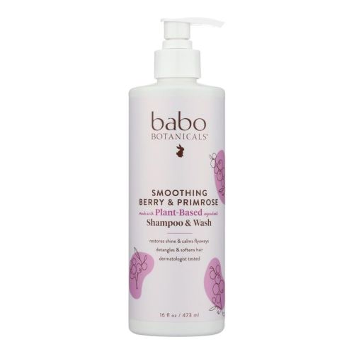 Babo Botanicals Smoothing Berry And Primrose Shampoo And Wash - 16 Oz