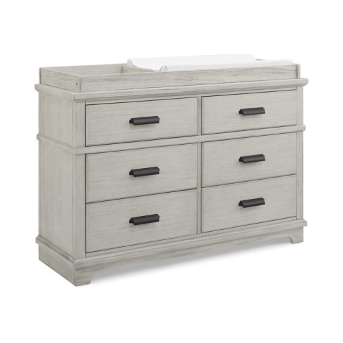 Simmons Kids Asher 6 Drawer Dresser With Changing Top And Interlocking Drawers - Fully Assembled | Wayfair