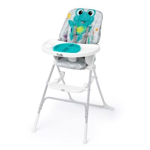 Baby Einstein Ocean Explorers Snack & Splash Compact Folding High Chair: Removable Tray, 5-Point Harness