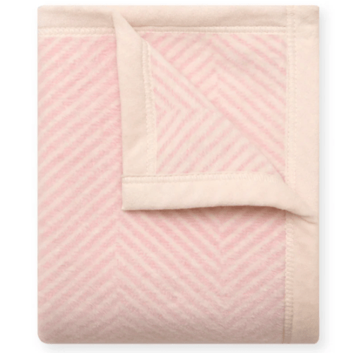 Chappywrap Mini Blanket - Herringbone Ballet Pink