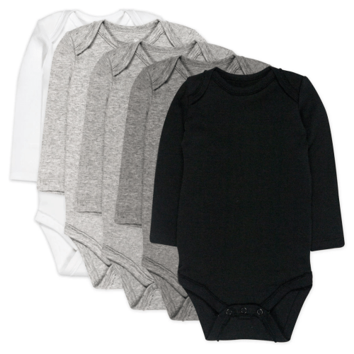 5-Pack Organic Cotton Long Sleeve Bodysuits | Honest Baby Clothing