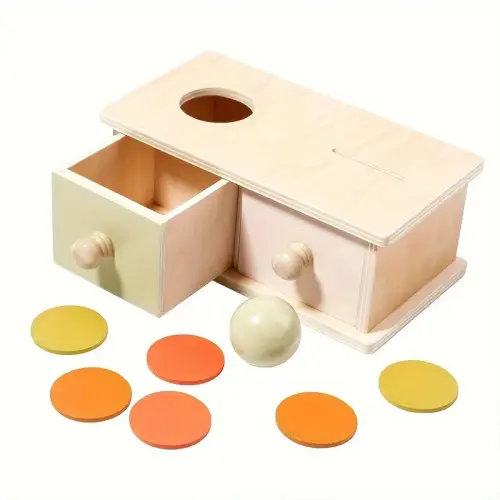 wooden drawer box educational puzzle toy enhances - Temu