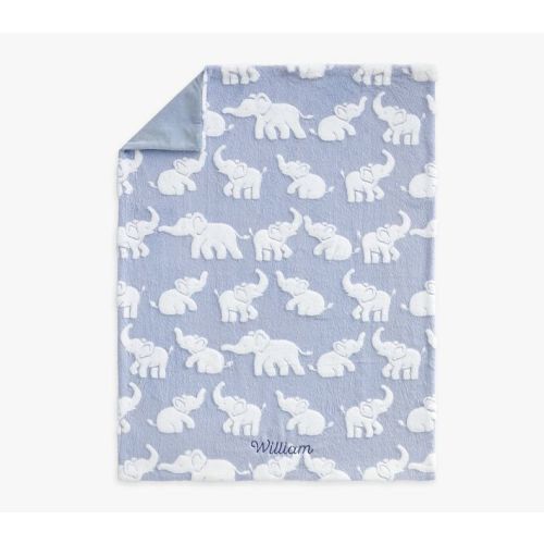 Carved Faux Fur Baby Blanket