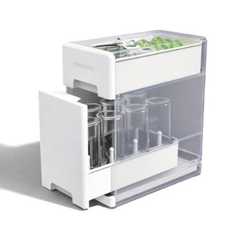 Baby Brezza Covered Drying Rack and Organizer Moisture Absorber White