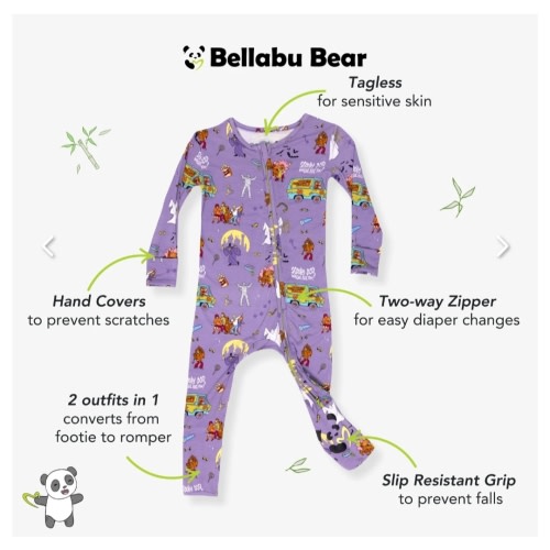Scooby-Doo™ Bamboo Convertible Footie