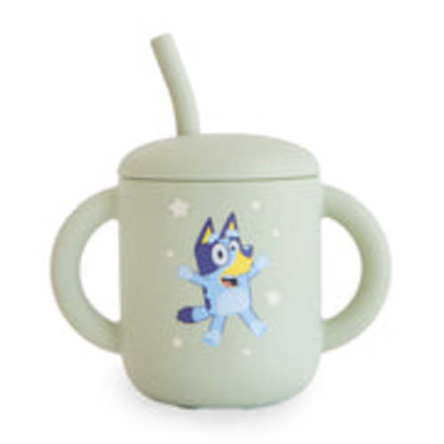 Bluey x Mushie Silicone Training Cup + Straw