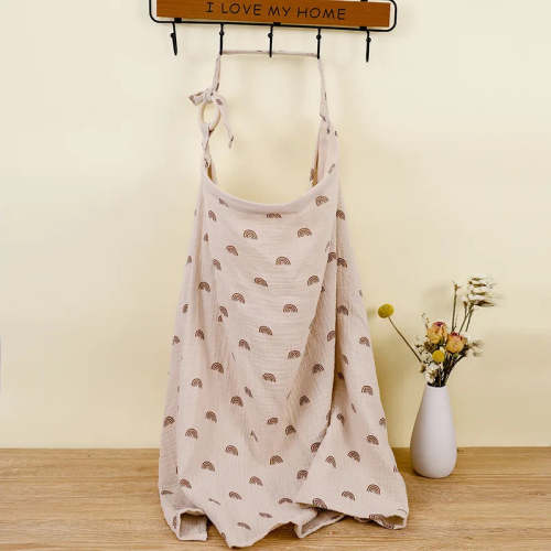 Muslin Cotton Nursing Cover - Breathable Breastfeeding Apron