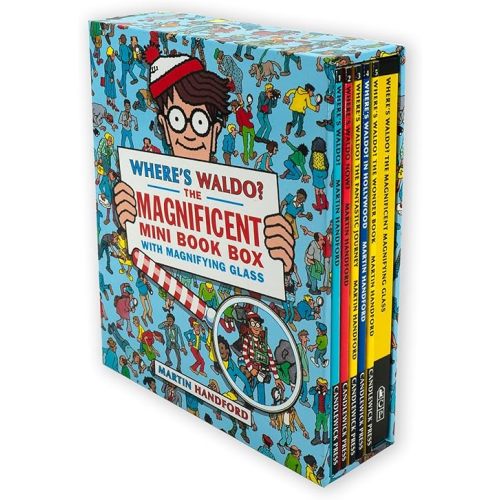 Where's Waldo? The Magnificent Mini Boxed Set: (A Compact, Travel-Sized Box Set of 5 Hidden Object Activity Books, Packed with Search & Find Puzzle Adventures - a Perfect Gift for All Ages) Hardcover – August 6, 2013