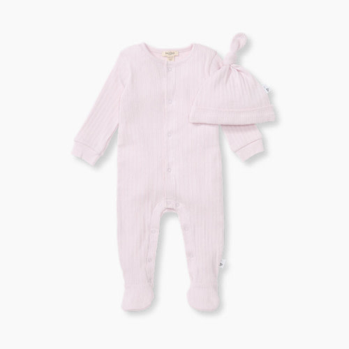 Burt's Bees Baby Organic Cotton Sweet Rib Jumpsuit Set - Sweet Lavender, 0-3 M