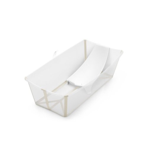 Foldable Baby Bath Tub Stokke® Flexi XL Bundle- Sandy Beige