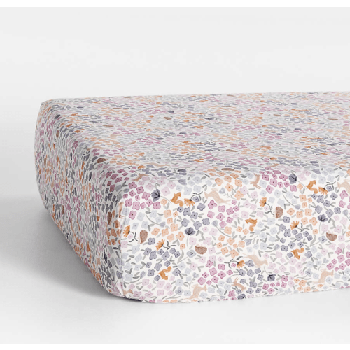 Stay Cool Wonderland Prairie Organic Cotton Baby Crib Fitted Sheet