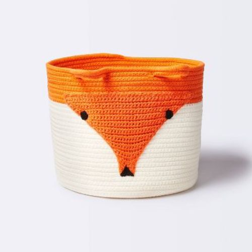 Coiled Rope Storage Bin Large Fox - Cloud Island™