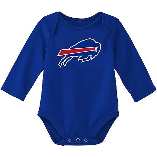 Outerstuff NFL Newborn & Infants 0-24 Months Official Primary Logo Long Sleeve Creeper Bodysuit Romper
