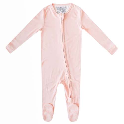 Zip-Up Footie Pajama - Blush