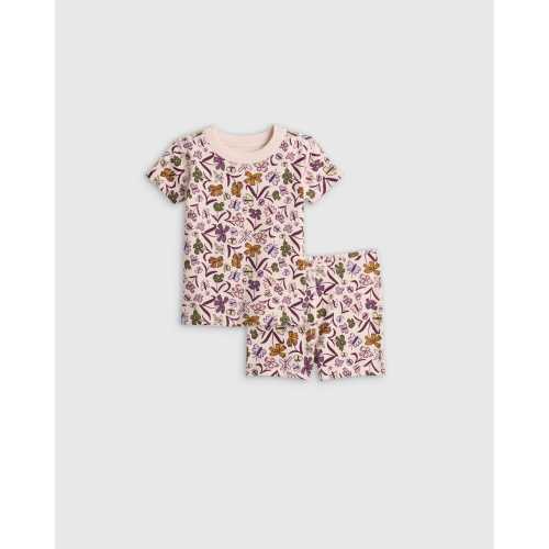 100% Organic Cotton Short Sleeve and Shorts Pajama Set