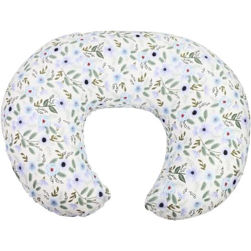 Witeasy Breastfeeding Pillows, Baby Nursing Pillow for Breast Feeding & Bottle Feeding for Nursing Mothers with Removable Cotton Cover, Machine Washable (Flower-2)