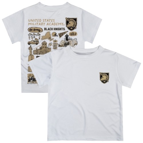 Toddler Vive La Fete  White Army Black Knights Impressions Artwork T-Shirt