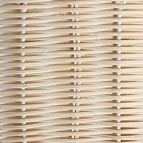 Scalloped Hanging Wicker Baskets for Wall, Scalloped Home Decor, Hanging Woven Rattan Wall Basket for Flowers Front Door Bathroom Storage (1 Set S+M)